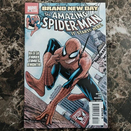 The Amazing Spider-Man #546 Brand New Day -KEY🔑- 1st App. Mr. Negative NM/NM+