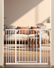 29"-42.5" Baby Gate for Stairs, Auto Close Safety Dog Gate, Pressure Mounted Eas
