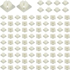 100 PCS License Plate Screw Inserts, Nylon Inserts for Front 100