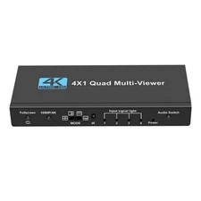 4 In 1 Out 1080P MultiViewer Seamless Quad Screen Real Time Splitter HDMI Switch