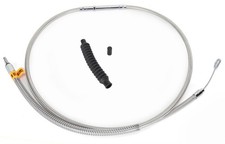 LA Choppers Stainless Braided Clutch Cable 96-06 FL w/12-14" Apes Made in USA