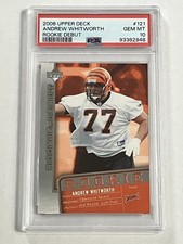 2006 Upper Deck Rookie Debut Andrew Whitworth #121 PSA 10 Gem Mint Bengals/Rams