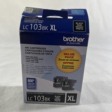 Brother LC103BK XL Ink Cartridges (2 Pack)