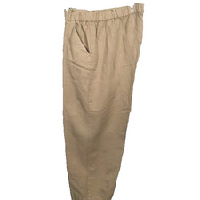 Eileen Fisher Pull-On Khaki Tencel Ankle Pants