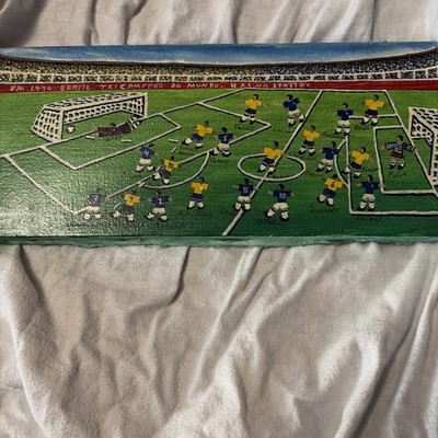 Brazilian World cup championship team hand painted Lopes DeFaria signed 