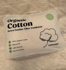 Lightweight Down Comforter with 100 Organic Cotton