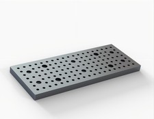 4" x 10" Aluminum Fixture Plate for Sherline Milling Machines   Made in USA