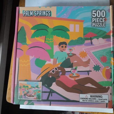 Palm Springs Puzzle 500 Pieces De Bored Puzzle New Factory Sealed