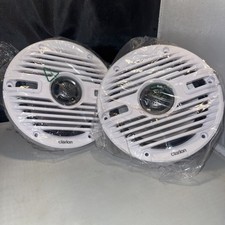 2 Clarion CMS-651-CWB 6.5-inch Coaxial Marine Speakers 30W RMS 8