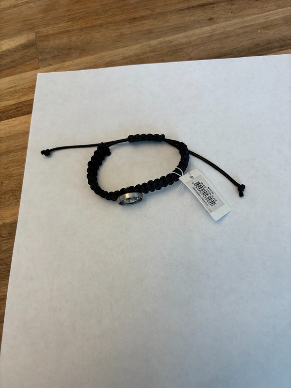 Puffin silver and black bracelet