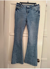 True Religion Women s Joey Mid Rise Flare Lig...