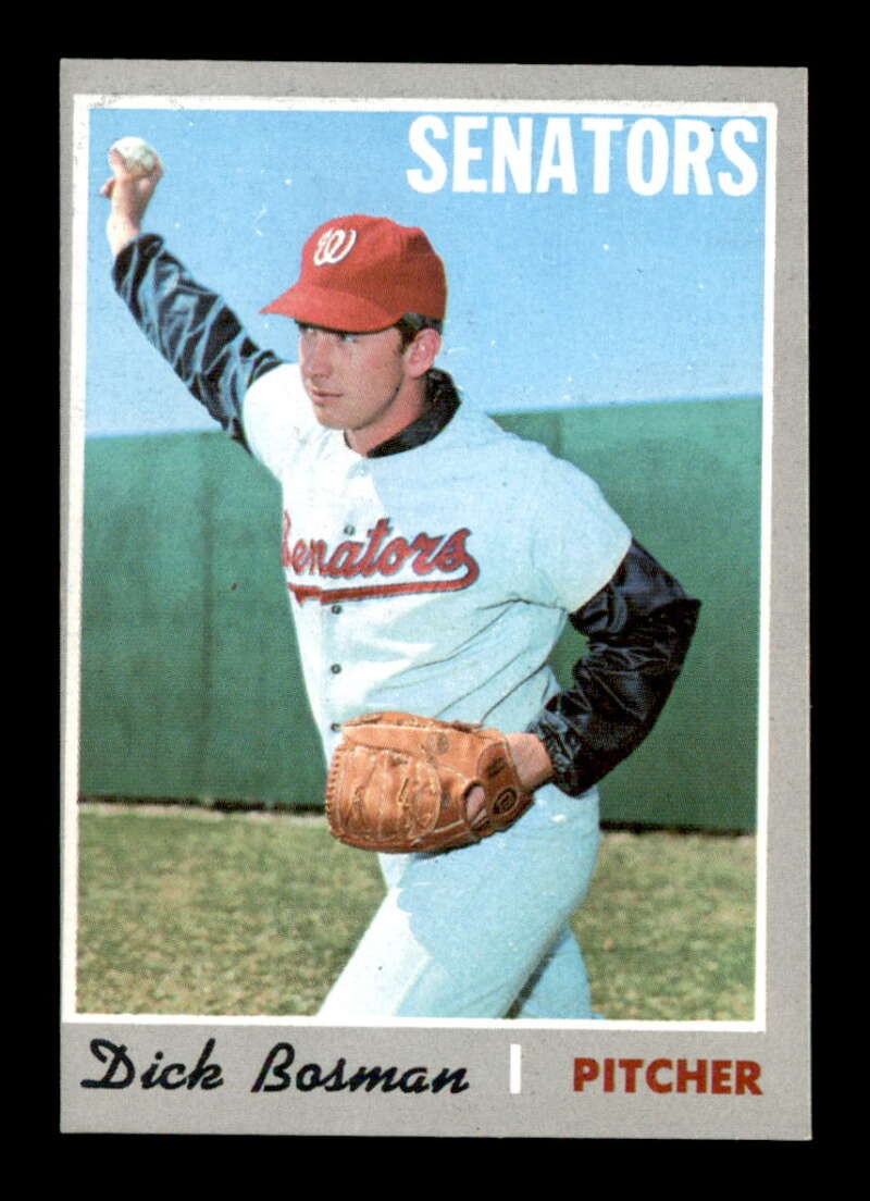 1970 Topps #175 Dick Bosman   EX/EX+ X3666715