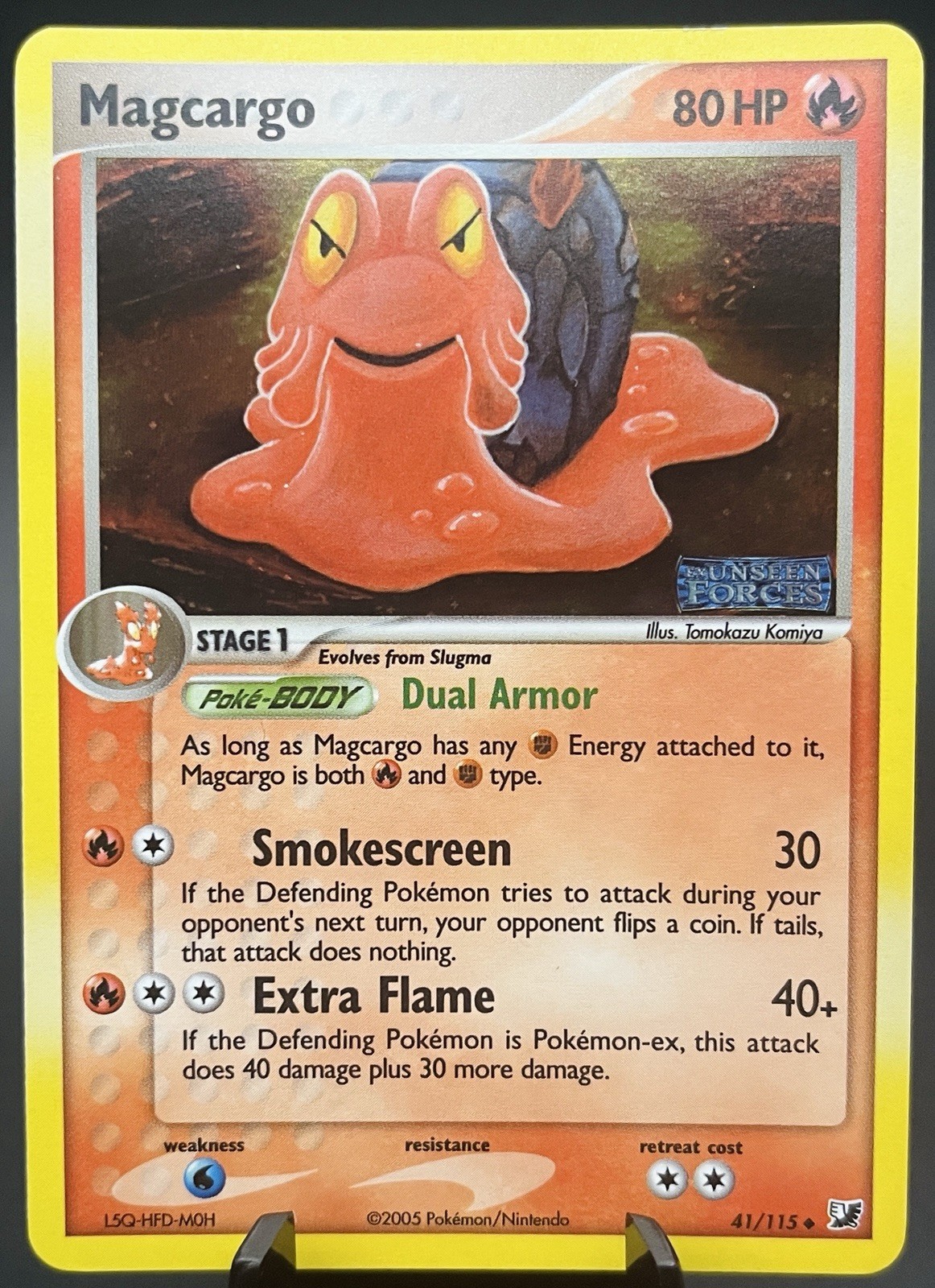 Magcargo 41/115 Unseen Forces Stamped Reverse Holo Pokemon TCG Near Mint