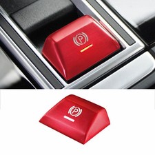 For Porsche Cayenne 2018-2022 Red Aluminum Handbrake E-brake Handle Cover Trim For Porsche Cayenne 2018-2022 Red Aluminum Handbrake E-brake Handle Cover Trim