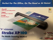 VISIONEER STROBE XP 100 BLACK PORTABLE SHEETFEED DOCUMENT SCANNER