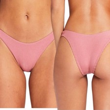 Vitamin A Women's CALIFORNIA HIGH LEG Ecorib Bikini Swim Bottom - SIZE: M / US 8