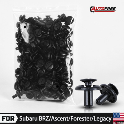 100PCS Retainer Clip Push Pin For Subaru BRZ/Ascent/Forester Automotive Fastener