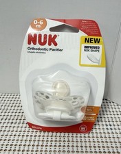Nuk Orthodontic Pacifier 0-6 month Silicone New Sealed