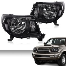 Clear Lens Headlights Assembly Amber Corner For 2005-11 Toyota Tacoma Leftright Clear Lens Headlights Assembly Amber Corner For 2005-11 Toyota Tacoma Leftright