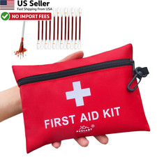 152 Piece Small First Aid Kit Travel Car Home Emergency Mini Med Kit FROM USA