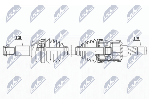 Antriebswelle NTY NPW-LR-025 FüR Landrover Range Rover Evoque L538 4X4-image
