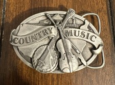 Vintage Country Music Bluegrass Belt Buckle 1984 - Excellent Condition Siskiyou
