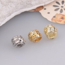 20Pcs 18K Gold Plated Irregular Separator Beads For DIY Jewelry Accessories