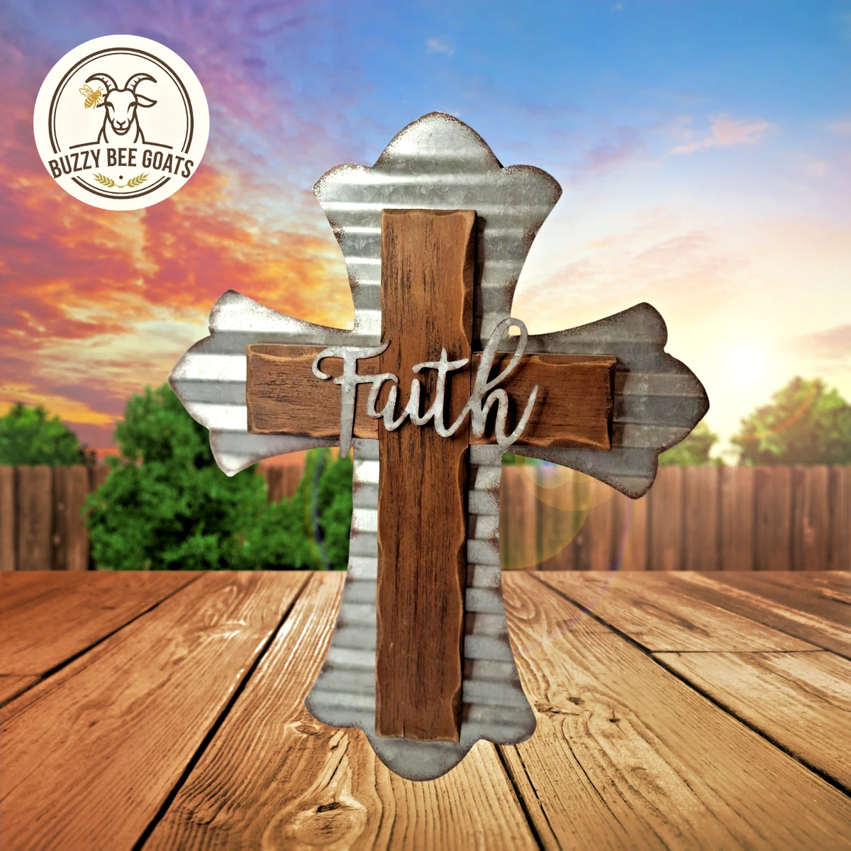 Rustic Wood Cross Home Décor Plaques & Signs for sale | eBay