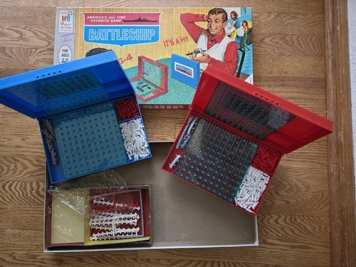Vintage 1967 BATTLESHIP Board Game~Milton Bradley~Complete