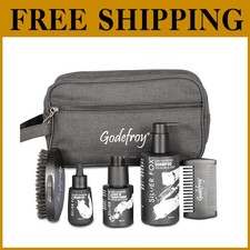 Men's Beard and Mustache Care Set with Travel Bag