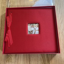 Markings By C.R. Gibson Red Bookcloth Scrapbook Album 12x12