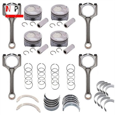 New Crankshaft Con Rods Piston Rings kit For Kia Soul Forte Hyundai Elantra 2.0L