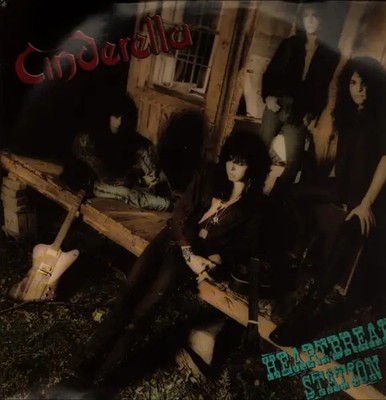 Cinderella Heartbreak Station NEAR MINT Polygram Records Vinyl LP