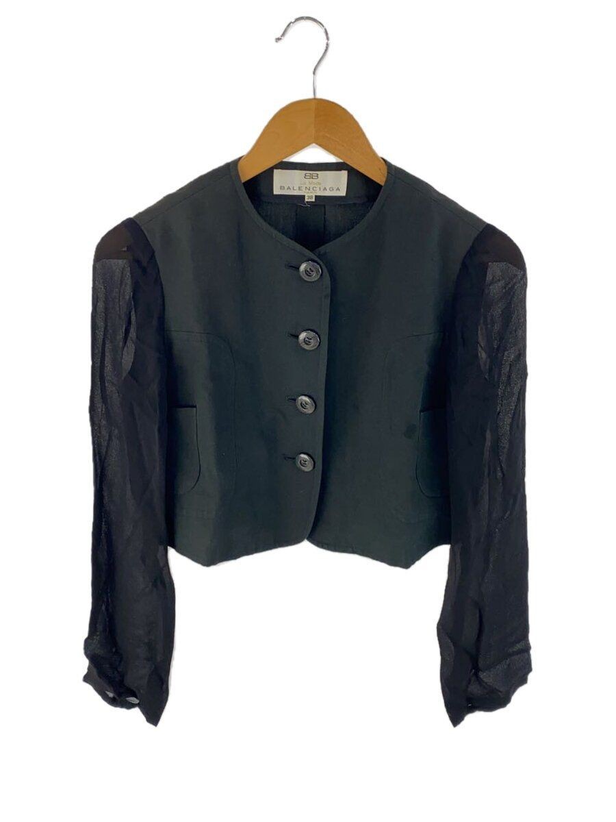 BALENCIAGA altra giacca 38 cotone nero