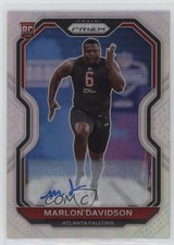 2020 Panini Prizm Rookie Silver Prizm Auto Marlon Davidson #347 Auto 13c5