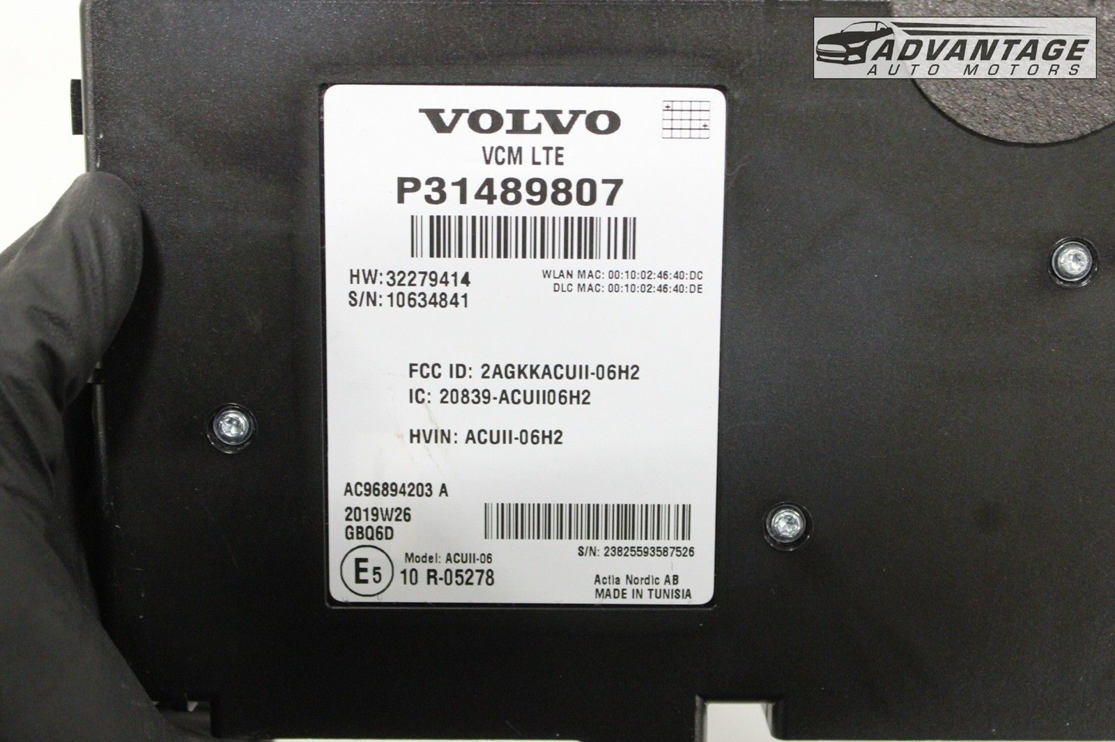 2020 VOLVO XC90 VEHICLE COMMUNICATION COMPUTER CONTROL MODULE VCM LTE ...