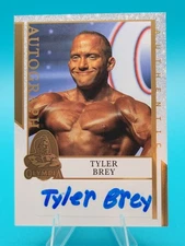 Tyler Brey 60th Anniversary Olympia Autograph Bodybuilding Trading Card