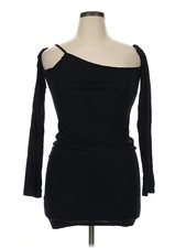 NWT PrettyLittleThing Women Black Cocktail Dress 14