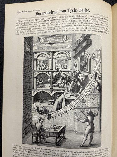 antike Grafik Technik /Werkzeuge: Meridiankreis der Sternwarte Straßburg um 1900 - Bild 5 von 7