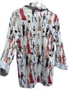 Taylor Swift Pajama Top Shirt Women Medium Satin Long Sleeve Red Era Swiftie — photo 8