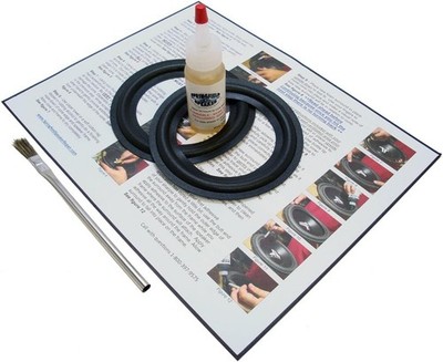 Mission 5'' Speaker Foam Surround Edge Repair Kit - 2 - black 
