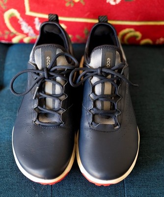 ECCO Biom C4 Golf Shoes Womens Size 39 EU 8-8.5 US Marine Blue Leather Gore-Tex