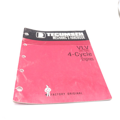 Tecumseh VLV (Vector) 4-Cycle Engines Mechanic s Handbook OEM 695578