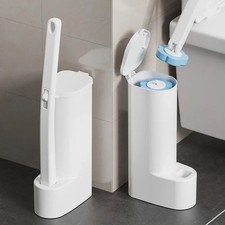 Disposable Toilet Brush Cleaning System with 18Pcs Refills Pads Replacement Head