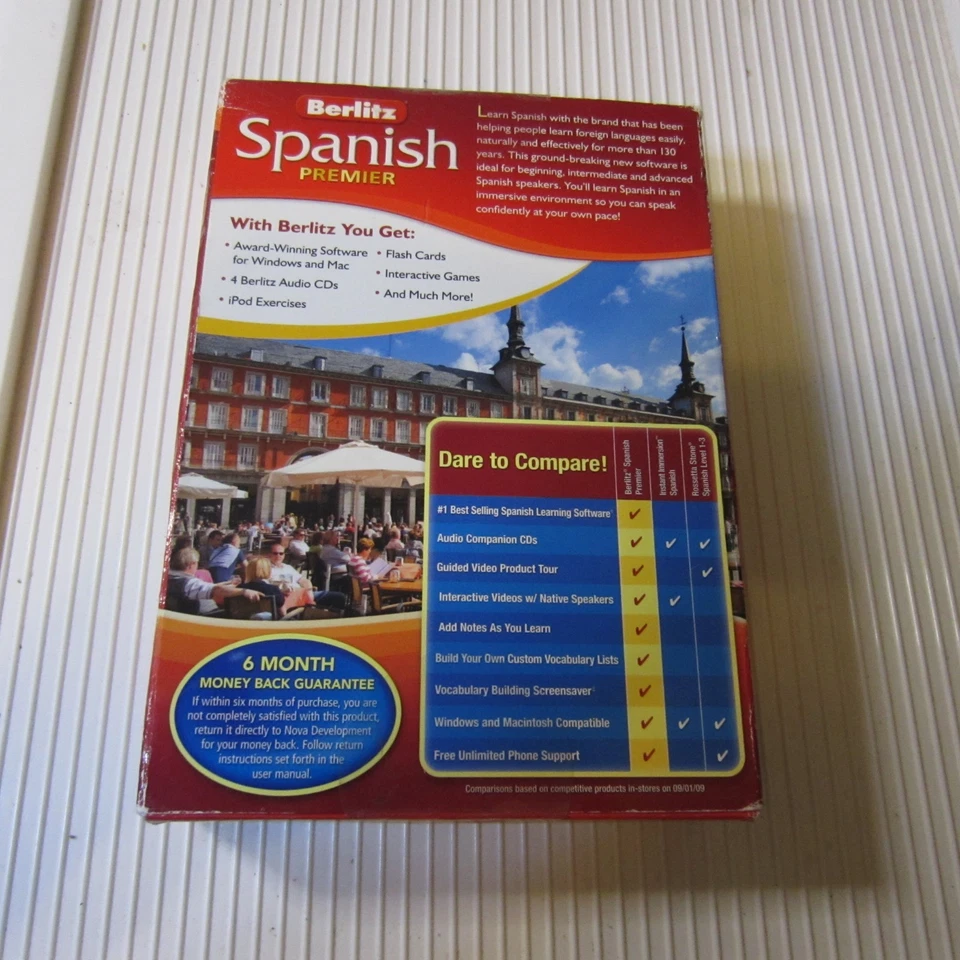 Berlitz Spanish Premier Language Course – BRAND NEW – Software, & Audio CDs - Image 2 of 2