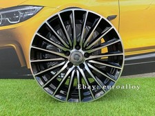 4x R20 Inch 5x112 Mercedes AMG Style Black Polished Wheels : Fits Pour C Classe