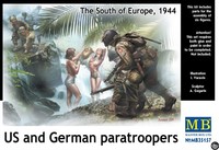 Mb Masterbox Us And German Paratroopers The South Of Europa 1944 1:35 Kit 35157