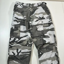 US Military Pants 33x30 Rothco Camo Cargo 1227-0429 Army Adjustable