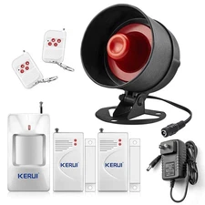 KERUI Home Security System Indoor Outdoor Weather-Proof Siren Window Door Sen...