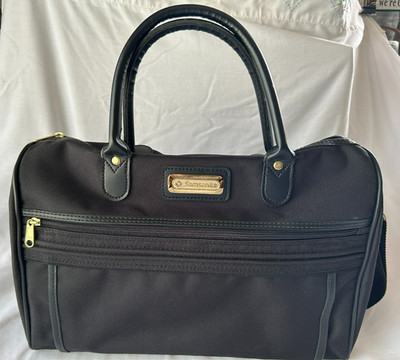 Samsonite 2 Two Handle Carry On Tote Bag Suitcase Shoulder Strap Canvas